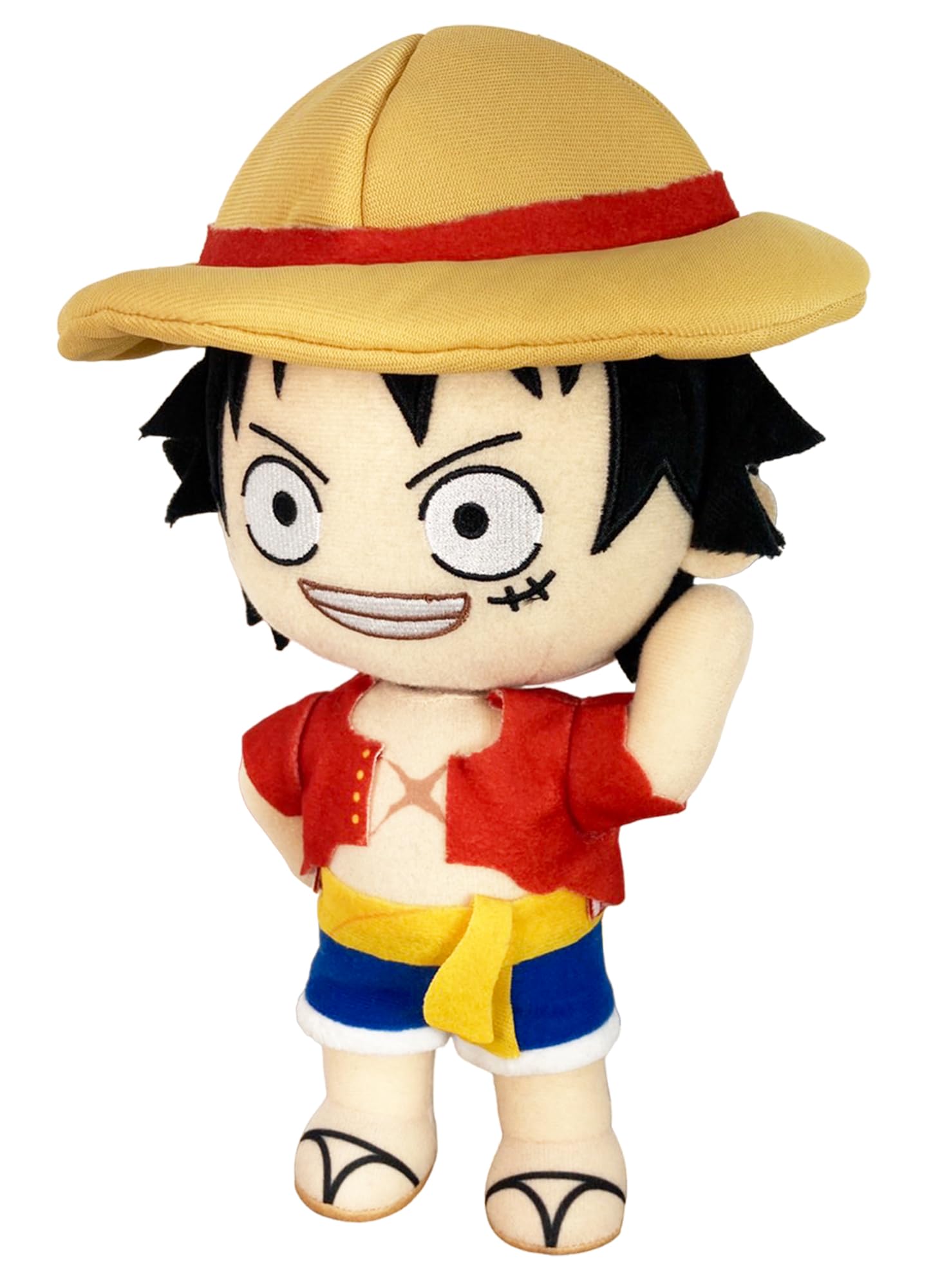 Great Eastern Entertainment One Piece - Monkey D. Luffy (Face Changing) Plush 8" H