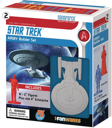 Spherewerx Star Trek: The Next Generation Nanoforce Army Builder Figure Boxed Set, Multicolor