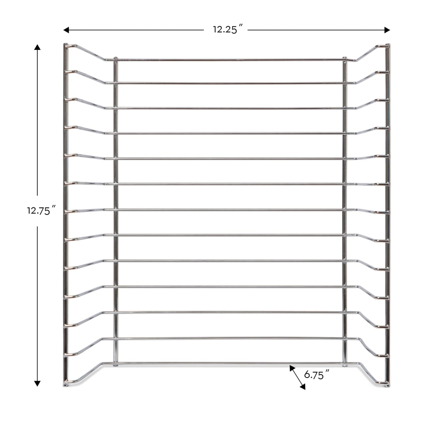 Melissa & Doug Multi-Fit Metal Wire Puzzle Rack 12 inches wide and 0.75 inches deep