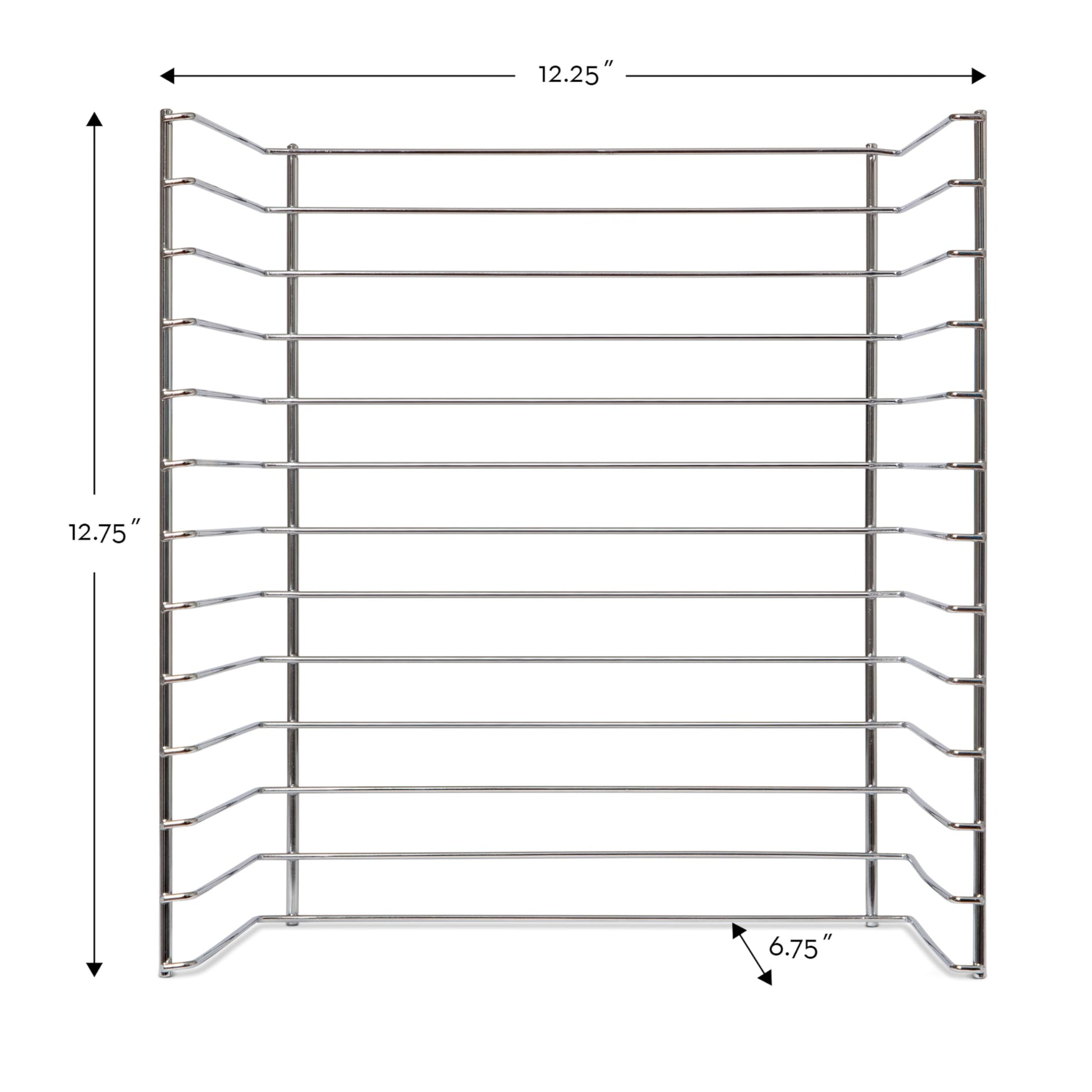 Melissa & Doug Multi-Fit Metal Wire Puzzle Rack 12 inches wide and 0.75 inches deep