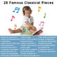 LITTLE MAESTRO Discover the Orchestra - 28 Instrument Sounds and Classical Pieces, Musical Books for Toddlers, 28-Button Music Book, Musical Toys