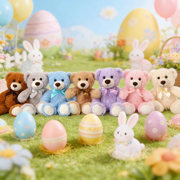 MorisMos Bulk Teddy Bear Stuffed Animals Plush Toys for Kids, 14 inch Teddy Bear for Baby Shower Centerpiece Decorations, 7-Pack Small Stuffed Animal