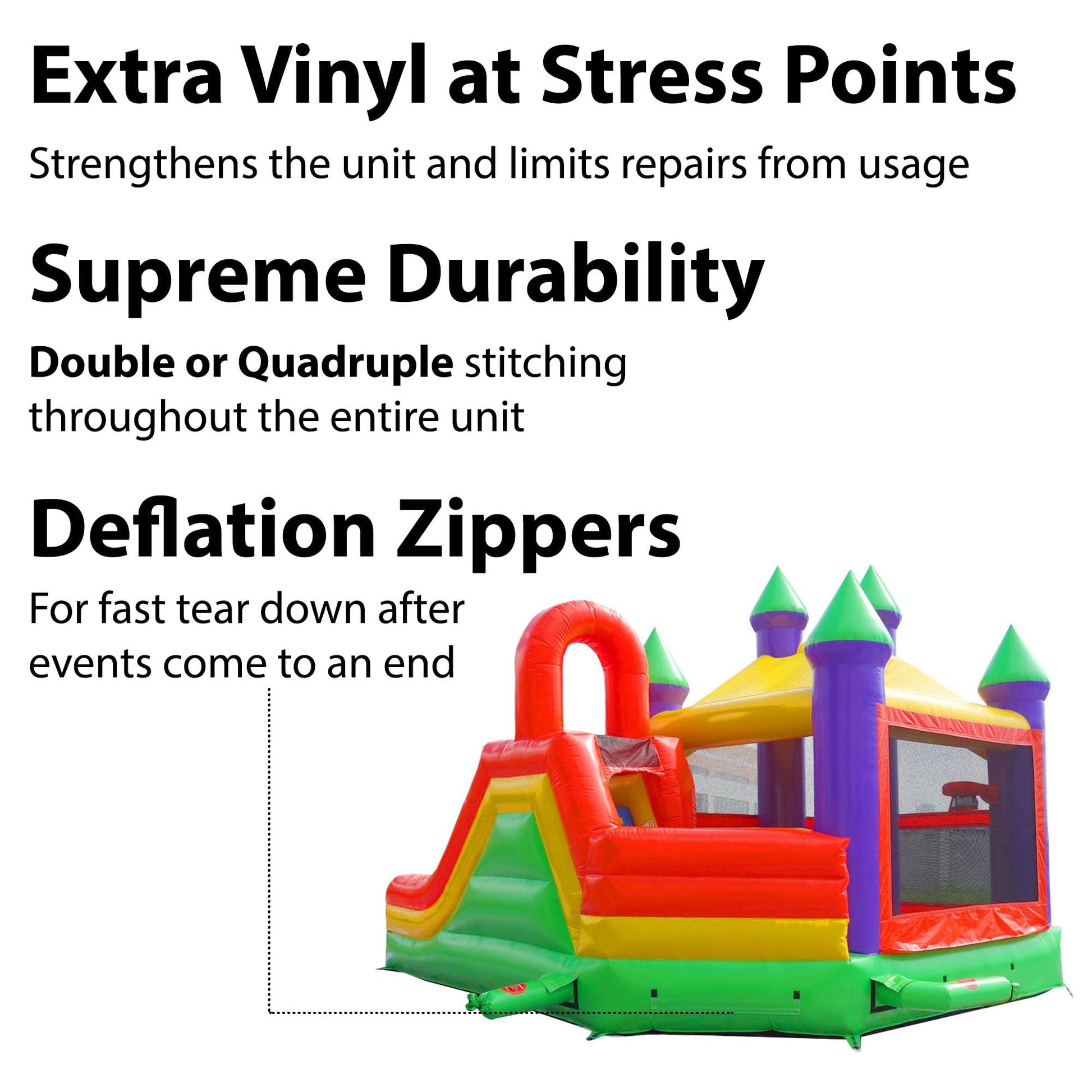 TentandTable Commercial Inflatable Bounce House with Slide