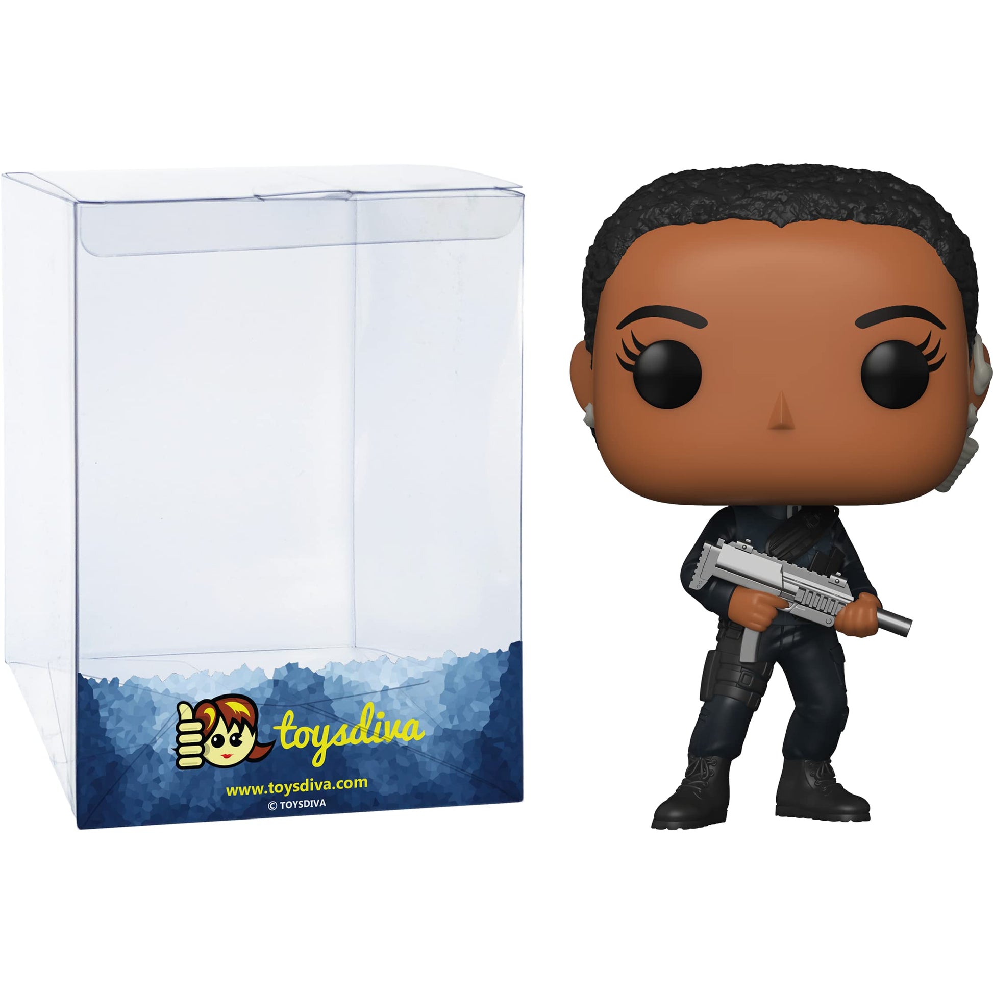 Funko Nomi [from No Time to Die]: P o p ! Movies Vinyl Figurine Bundle with 1 Compatible 'ToysDiva' Graphic Protector (1012-50157 - B)