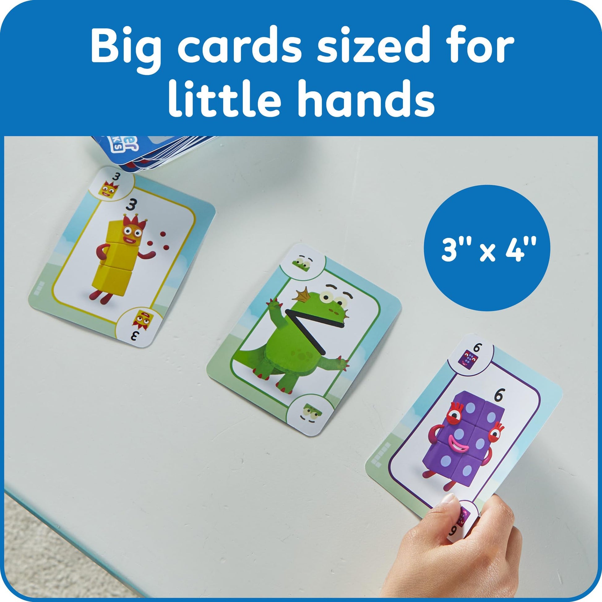 hand2mind Numberblocks Playing Cards, Travel Card Games for Kids, Counting Toys, Kindergarten Math Manipulatives, Preschool Learning Activities