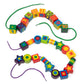 Melissa & Doug Deluxe Wooden Lacing Beads - Educational Activity with 27 Beads and 2 Laces