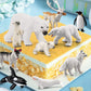 BRETOYIN Arctic Animals Figurines Set 16PCS Christmas Toy Gift Polar Bear Figurine Arctic Fox Figure Penguin Figurines Snow Mold for Kids Toddlers