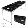 GoPong 6-Foot Cup Pong Table - Portable Folding Small Table for Party Games | Perfect for Indoor and Outdoor Games - Flip Cup Table with 6 Seamless