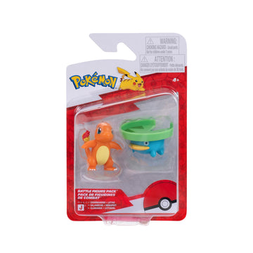 Pokémon Battle Figure, 2-Pack PKW4529 - Charmander & Lotad - Official Pokemon Toy for Children 4+ Years