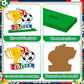 2026 World Soccer Cup Table Decorations Soccer Table Centerpieces Football Wooden Tabletop Decoration for Football Sports Competition Party Supplies