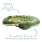 1i4 Group Sammy the Snake - Microwavable & Weighted Plush Stuffed Animal - Heated Plushie for Warmth - Cute, Soft, Cozy Toy for Adults & Children