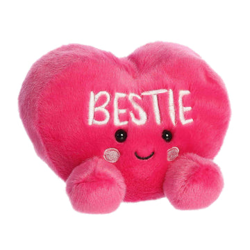 Aurora Adorable Palm Pals Bestie Candy Heart Stuffed Animal - Fun Seasonal Plush For Kids and Adult Collectors - Perfect for Decorating Rooms
