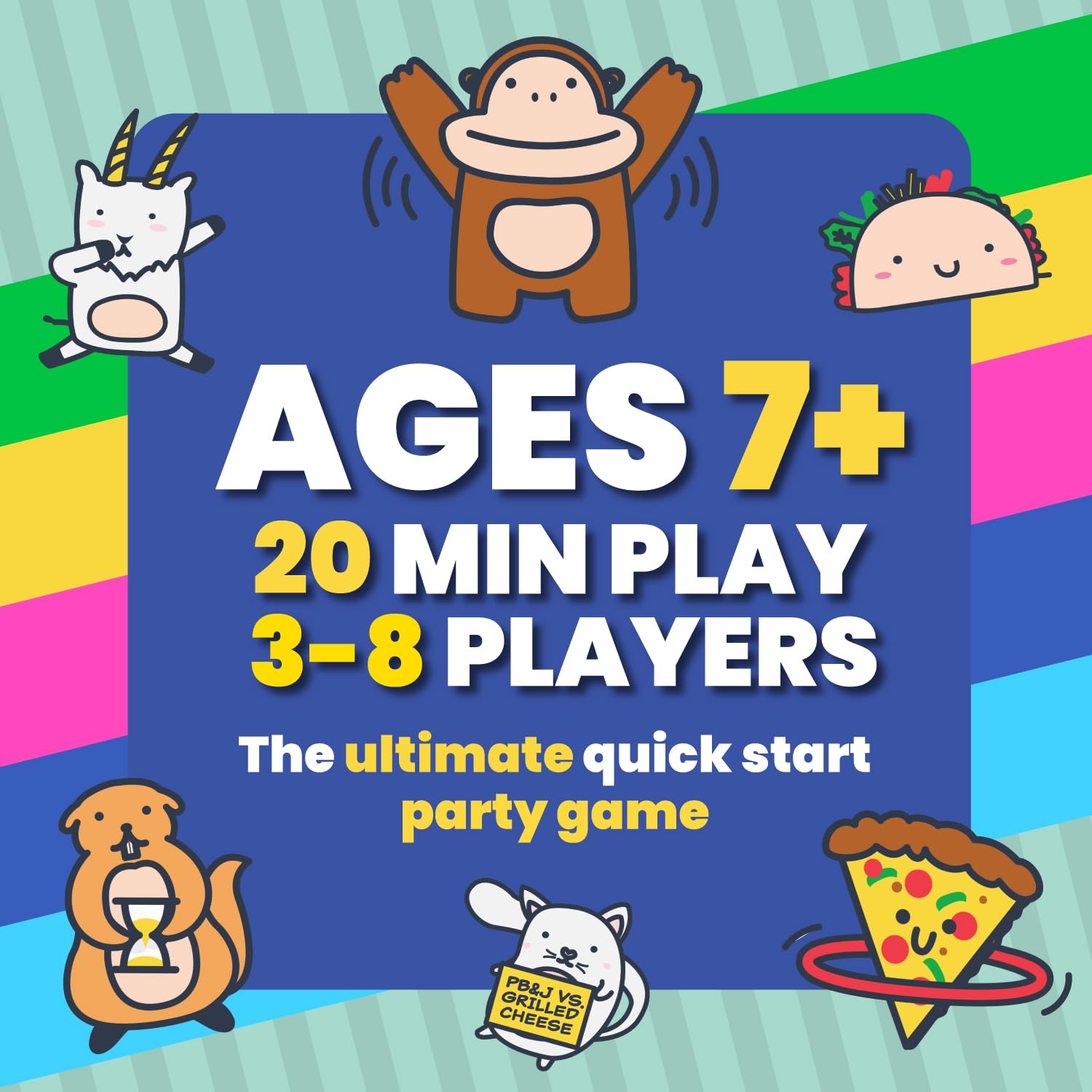 Points for Everything Family Party Game by Taco Cat Games | Easy to Learn Funny Group Board Game with Quick Setup | Includes Board, Cards, Pawns, Sand
