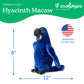 The Petting Zoo Hyacinth Macaw Stuffed Animal Plushie, Gifts for Kids, Earth Keeperz Rainforest Animals, Zoologee Blue Hyacinth Macaw Plush Toy, 12