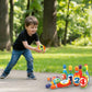 AugToy Kids Bowling Toy Set, Toddler Indoor Outdoor Activity Play Game Toys for Boy Girl, Soft 10 Foam Bowling Pins & 2 Balls, Educational Children