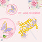 60Pcs Butterfly Cupcake Topper Pink Purple Gold Butterflies