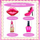 8Pcs Hot Pink Balloon Kit Red Lips, Lipstick, High Heels, Nail Polish Balloons Threenager Birthday Decorations Girl, Bachelorette Party, Girls Night