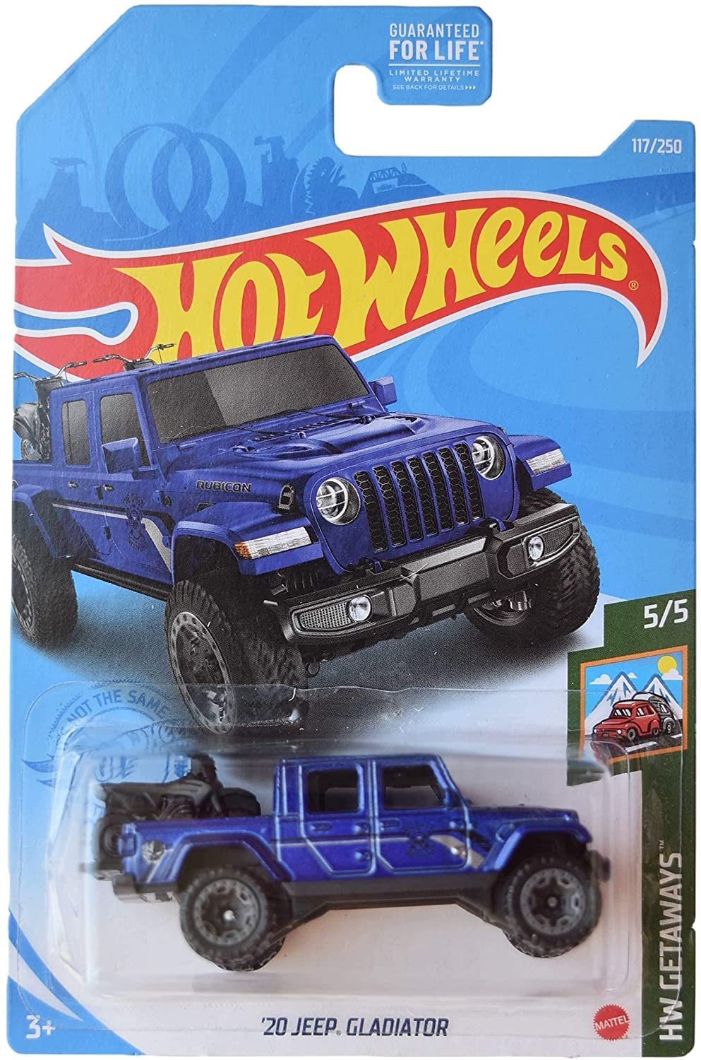 Hot Wheels '20 Jeeps Gladiator, [Blue] 117/250 Getaways 5/5