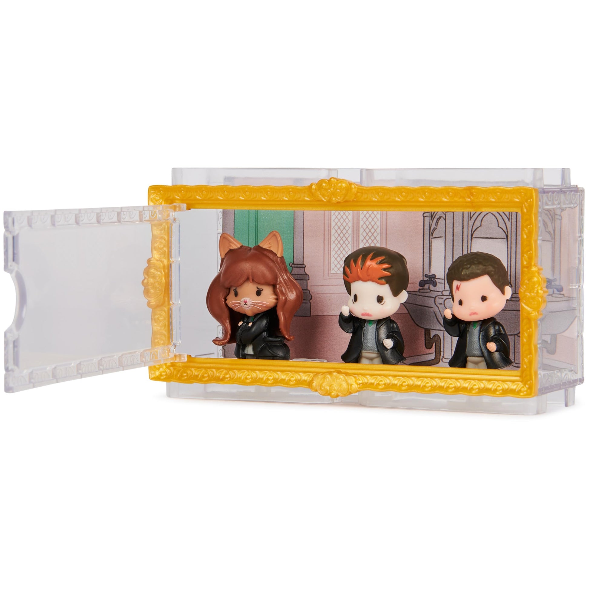WIZARDING WORLD Harry Potter - 3 Polynectar Magic Moments Figures - 3 Articulated Dolls - Harry Potter Figurine - Harry Potter Toy - Play and Display
