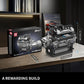 Mould King 10205 V12 Engine Building Blocks Sets, Luxury Car Engine Model kit that Run, Build Your Own STEM Model Mini Engine, 12-Cylinder Engine