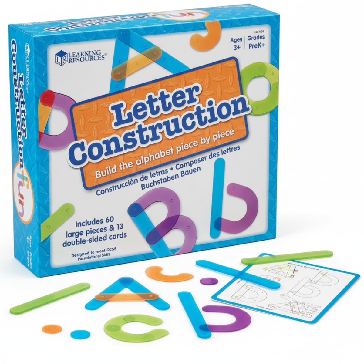 Fun Express Letter Construction Activity Set - 60 Pieces - Educational and Learning Activities for Kids