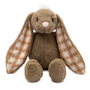 Plushible Easter Bunny Stuffed Animal, 18" (Brown) - Plush, Soft Embroidered Stuffed Bunny Toy for Kids, Newborns, Boys & Girls, Cuddly and Adorable