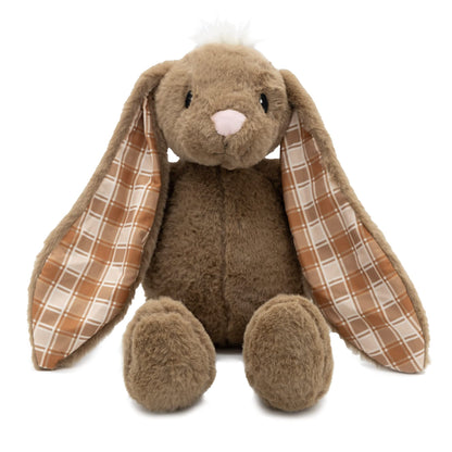 Plushible Easter Bunny Stuffed Animal, 18" (Brown) - Plush, Soft Embroidered Stuffed Bunny Toy for Kids, Newborns, Boys & Girls, Cuddly and Adorable