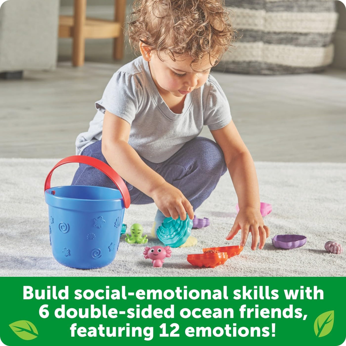 Learning Resources Ocean Emotions Seashells, Ocean Animals Figures, Seaside Game, Sand Toys, Sensory Toys, Sensory Bin, Toddler Outdoor, Preschool