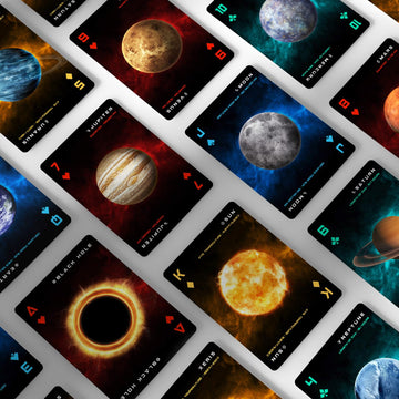 Cosmos playing cards: Space-Themed for Astronomy Enthusiasts with Galaxy Planets - Black Hole, Sun, Mars, Moon... (Standard Edition)