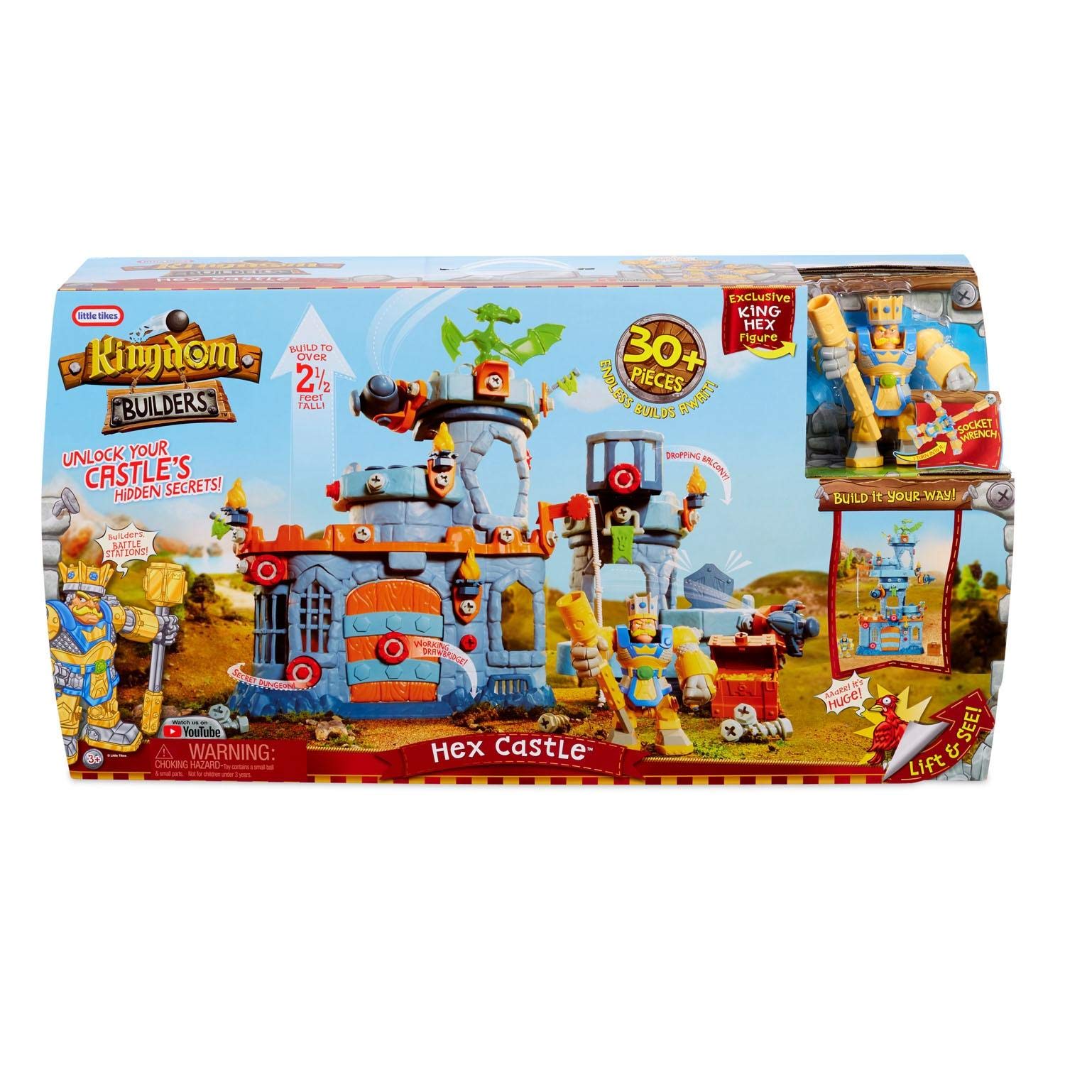 Little Tikes Kingdom Builders - Hex Castle, Multicolor