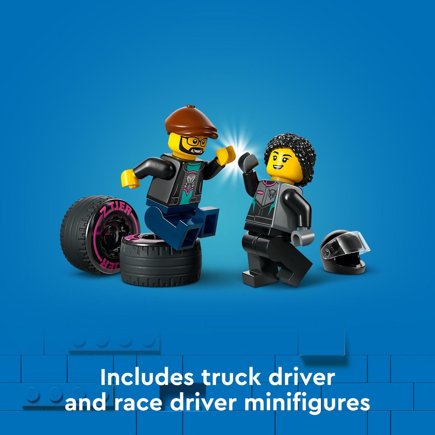 LEGO City Race Car and Car Carrier Truck Building Toys - Pretend Play Toys for Boys & Girls, Ages 6+ Years - Gift for Christmas - W/Racer & Driver