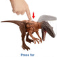 Mattel Jurassic World Strike Attack Dinosaur Toy with Single-Strike Action & Movable Joints, Herrerasaurus Action Figure Includes Digital Play