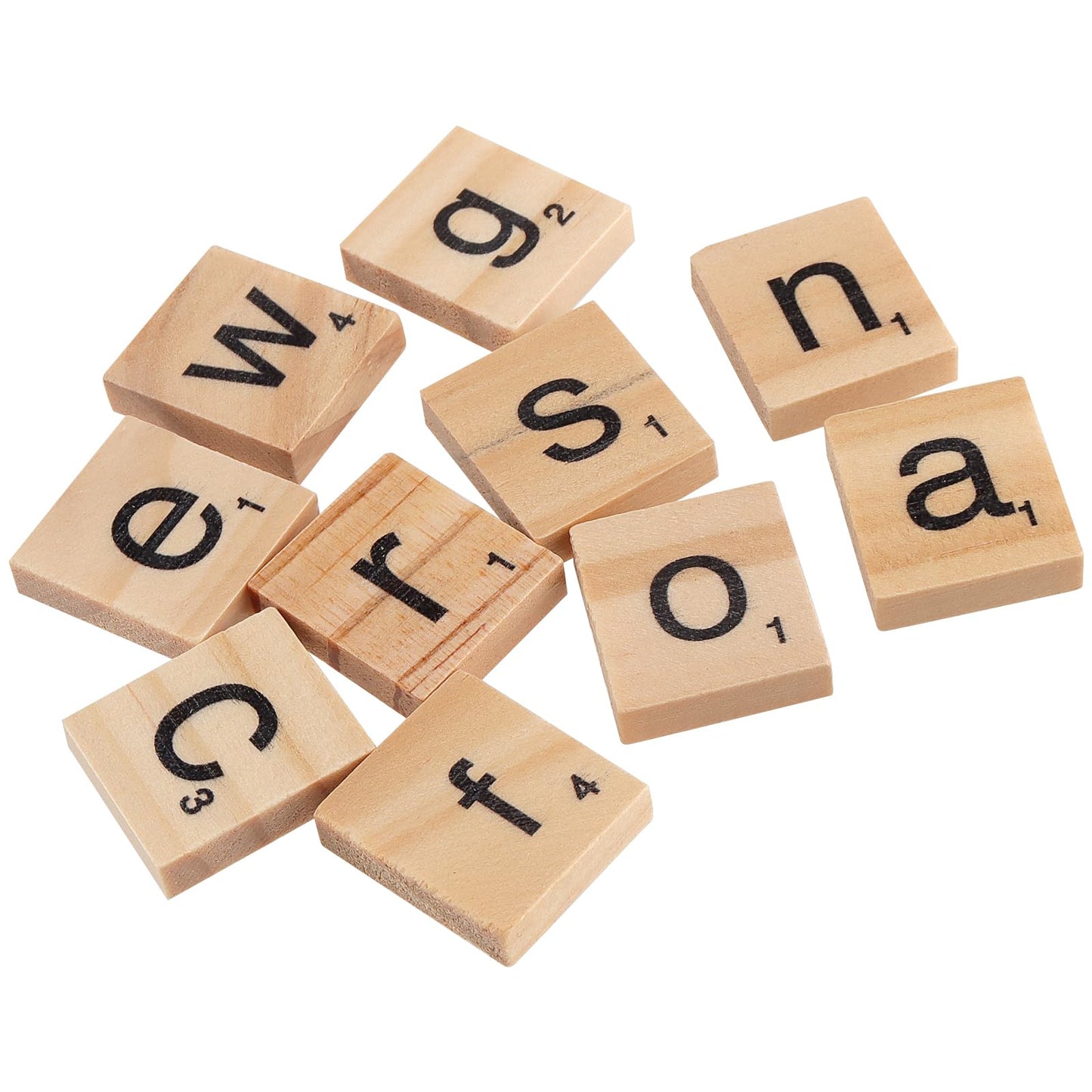 ZEONHAK 1200 PCS Wooden Letters Tiles, Small Letter Tile for Crafts, Wooden Alphabet Letter Tiles for DIY Decoration, Craft Projects, Spelling