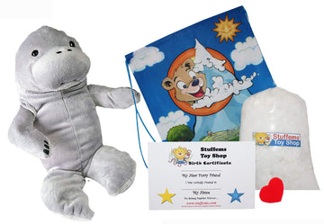 Make Your Own Stuffed Animal 16" Molly The Manatee - No Sew - Kit with Cute Backpack!