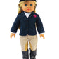 American Fashion World Riding Outfit for 18-Inch Dolls | Helmet and Boots Included | Premium Quality & Trendy Design | Dolls Clothes | Outfit Fashions