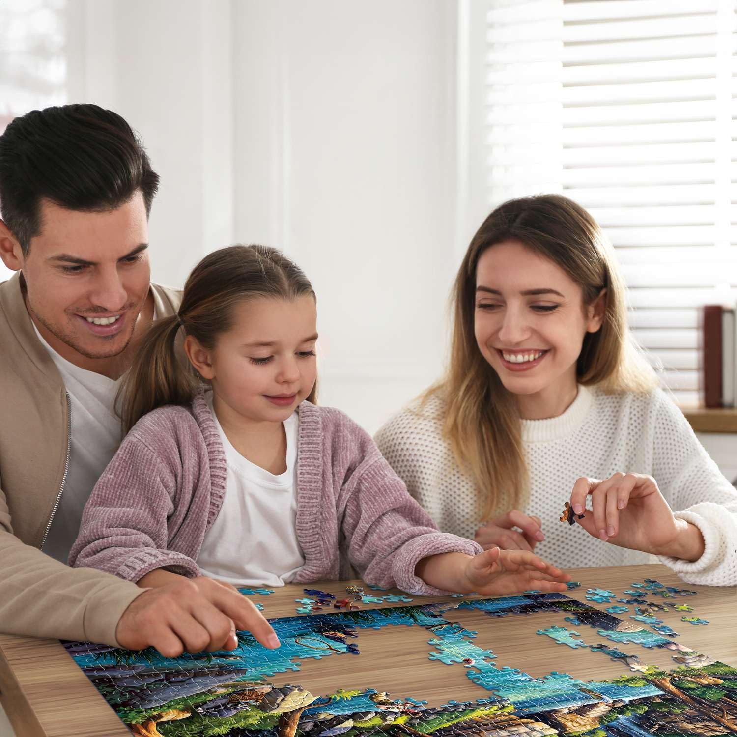 Boardwalk Fly Fishing 500 Piece Jigsaw Puzzle Scenic Outdoor River Puzzles with Premium Box, Gift for Adults and Family 16"x20"