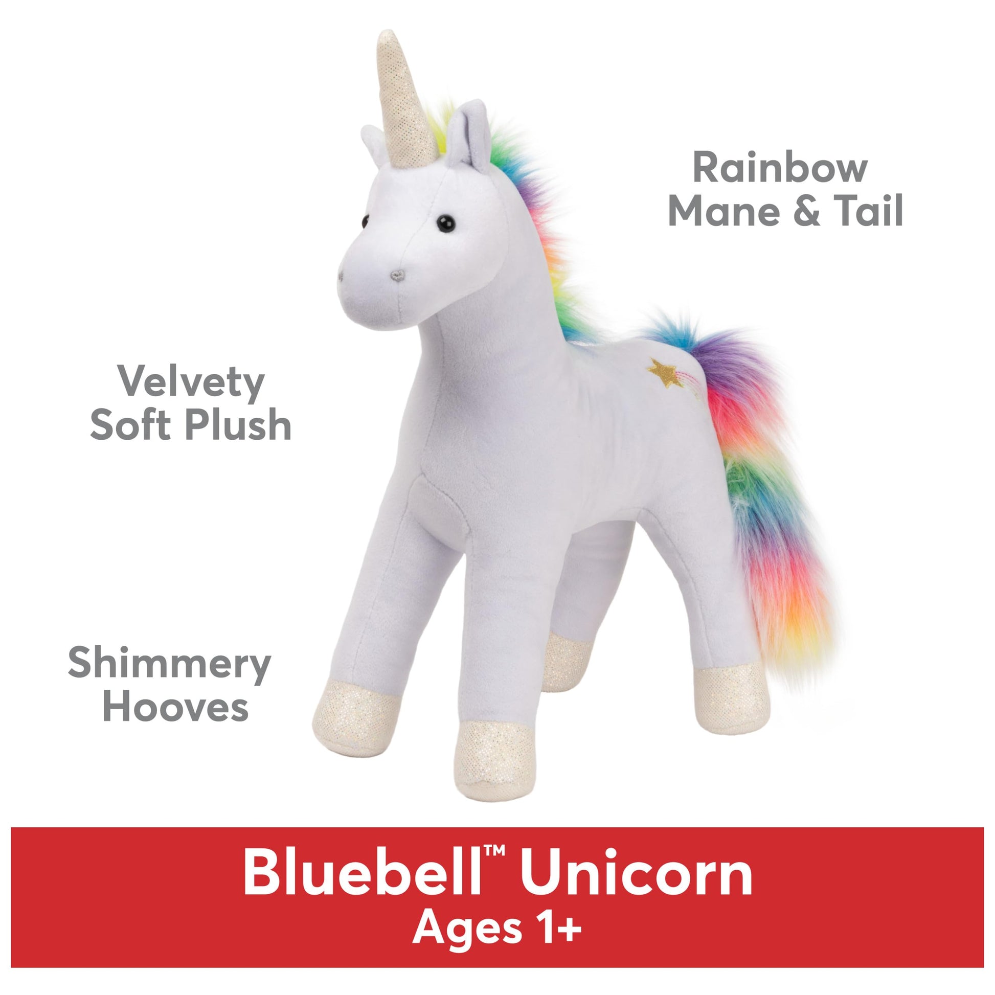 GUND Bluebell 15-Inch Unicorn Stuffed Animal for Ages 1+