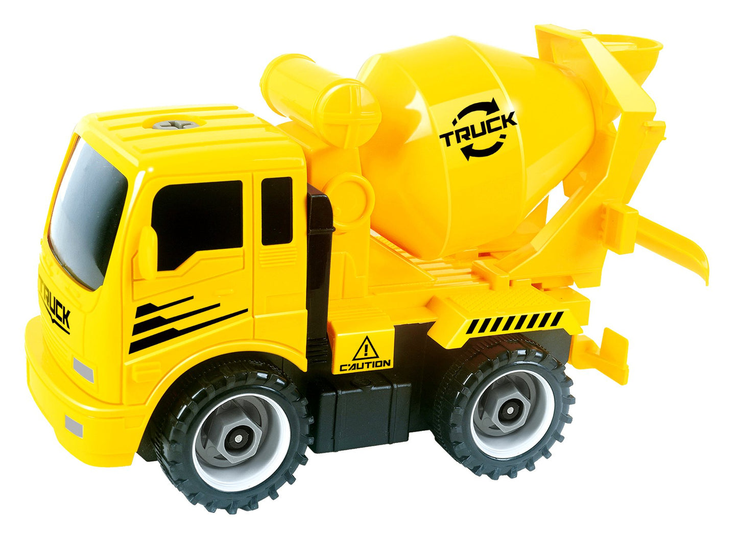 PowerTRC Take-A-Part Construction Truck with 4 Different Forms Dump Truck Crane Cement Mixer Excavator