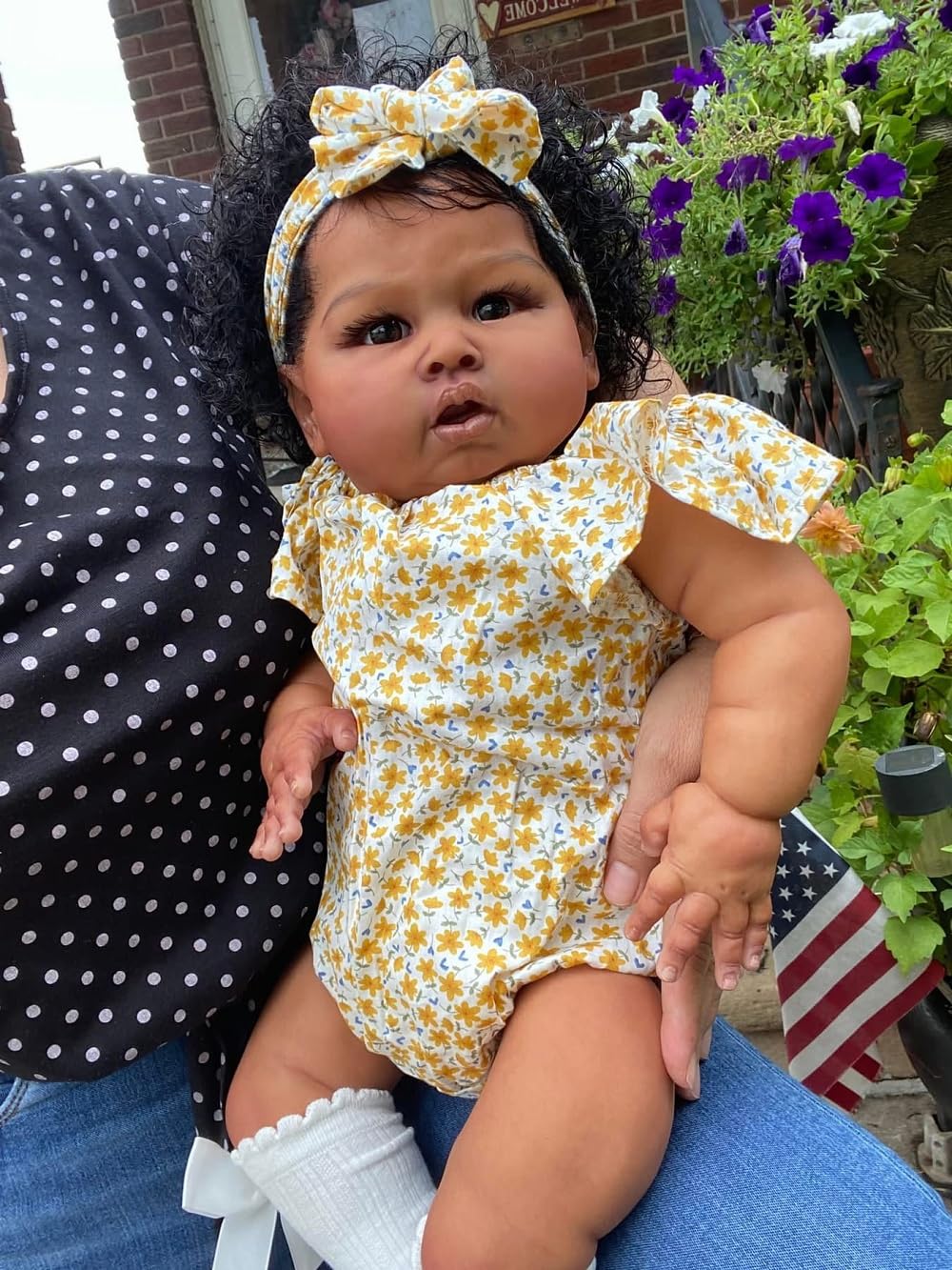scnbom 24inch Reborn Baby Dolls Black Girls Silicone Realistic Toddler Lifelike Babies That Look Real boy Eyes Open