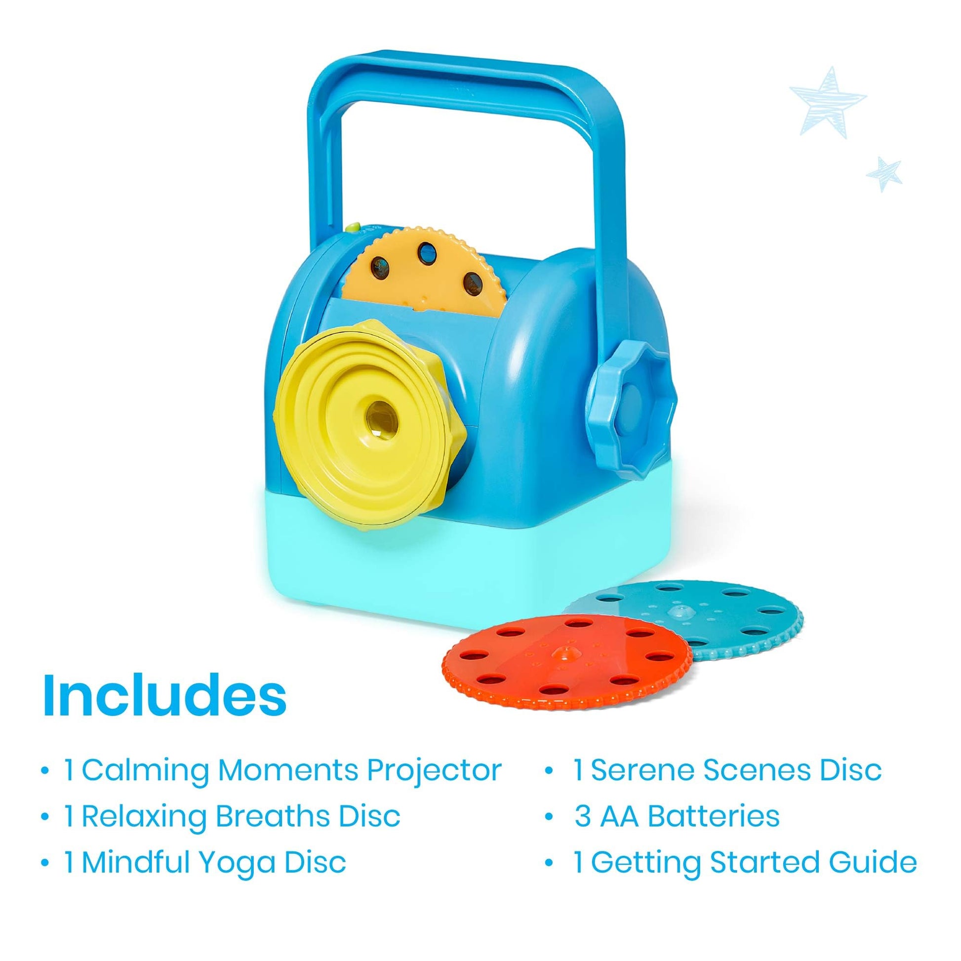 hand2mind Calming Moments Projector, Toddler Night Light, Projector for Kids Room, Kids Yoga Supplies, Social Emotional Learning Activities