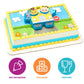 DECOPAC DecoSet CoComelon Ready for Adventure! Cake Topper, 4 Piece Cake Decoration Set With JoJo, Kittens, Wally, and Ello Puzzle Jigsaw (27978)