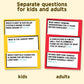 Who Knows More? Kids or Adults, The Ultimate Trivia Game for Kids, Teens and Adults - A Fun Family Party Game