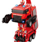 Odyssey Toys Blazin Moto 2 RC Transforming Fire Truck Robot with Water Pump, LED Lights, Rechargeable Battery, Remote Control Firefighter Toy for Kids