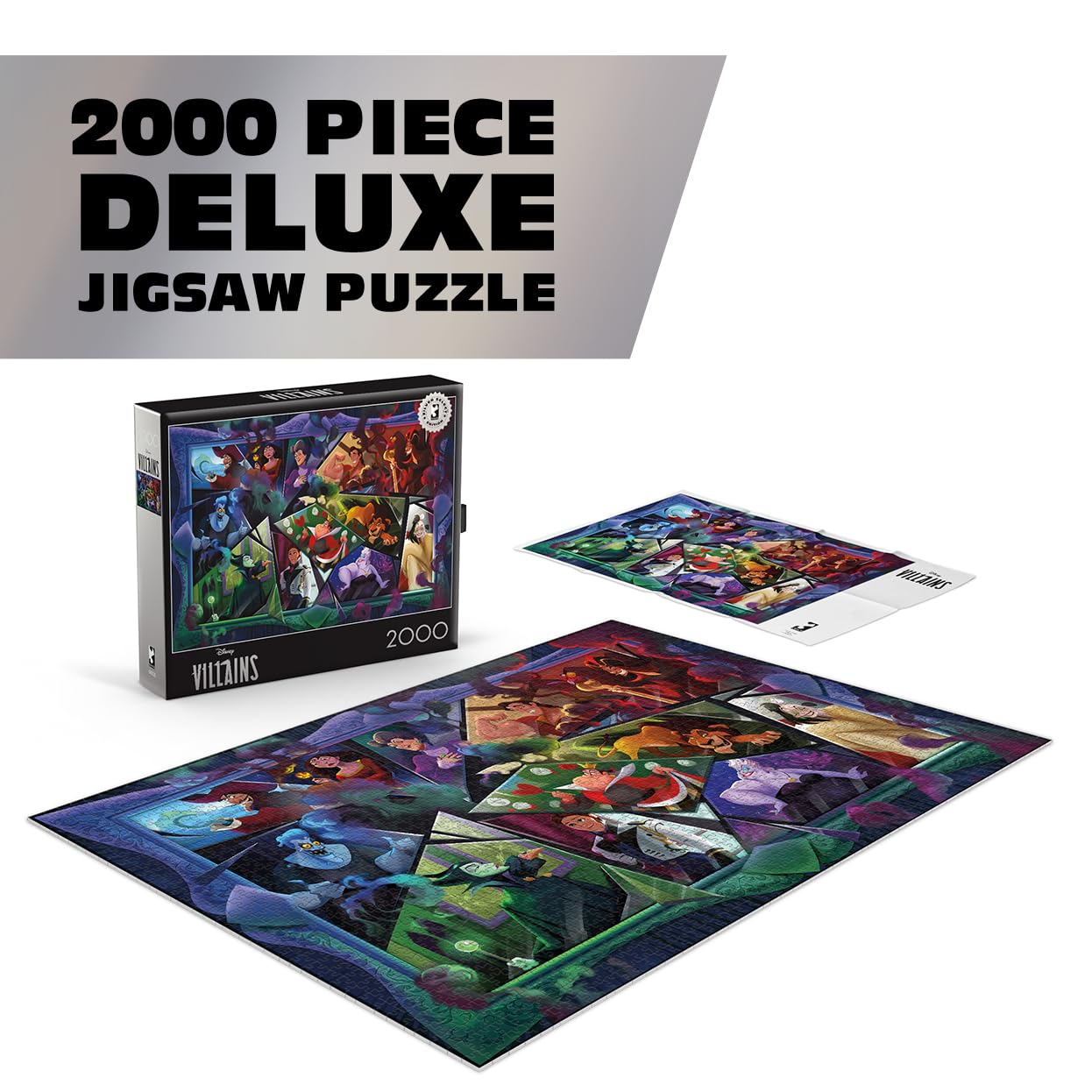 Ceaco - 2000 Piece Disney Silver Select Villains Jigsaw Puzzle