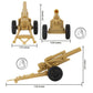 BMC CTS WW2 US Howitzer Artillery & Crew 12pc Tan Plastic Army Men Playset