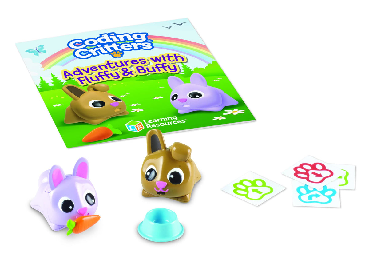 Learning Resources Coding Critters Pair a Pets Bunnies Fluffy & Buffy
