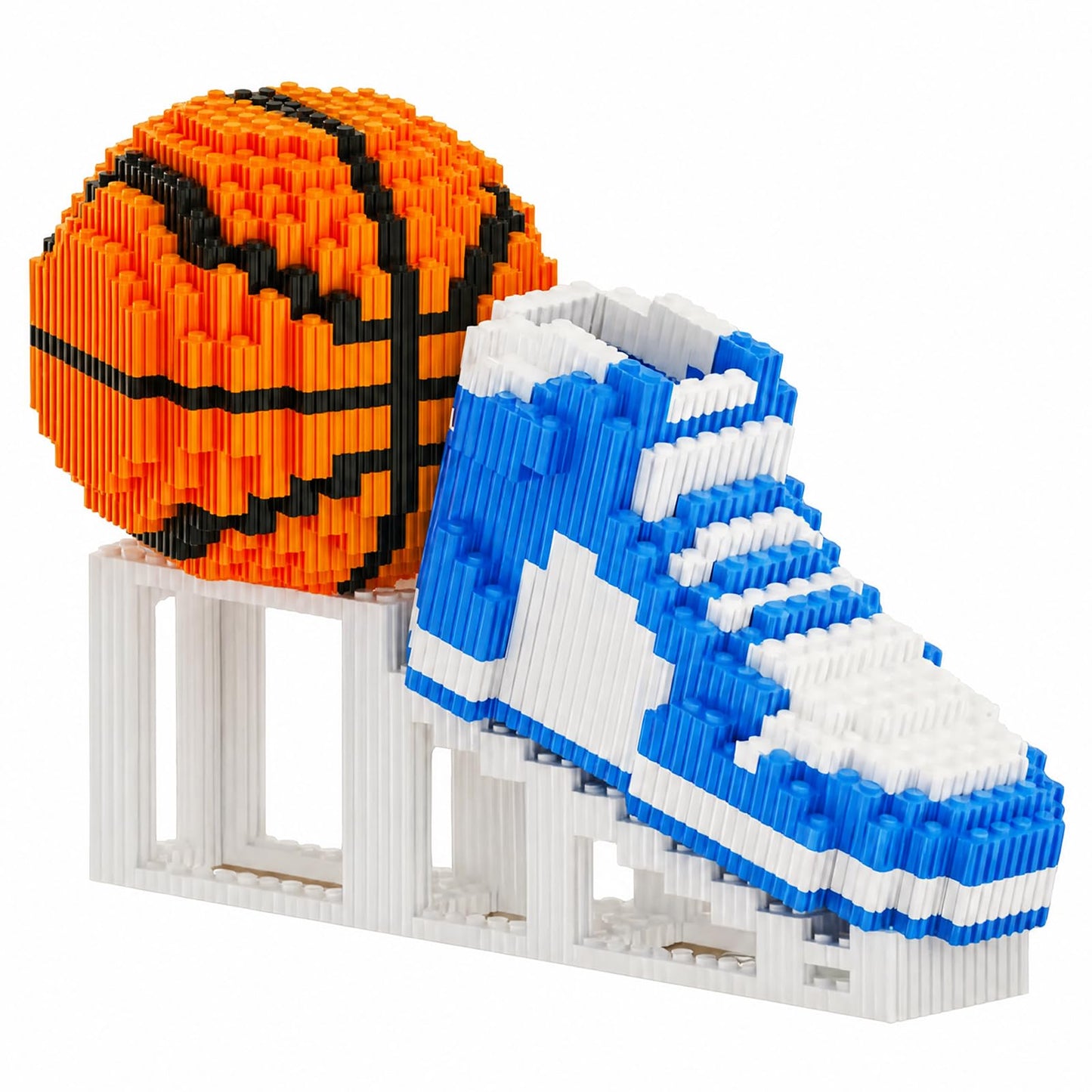 APENGBAOL Basketball Shoe & Ball Building Blocks, 2730 PCS Mini Micro Bricks with Display Stand, Gift for Basketball Lovers