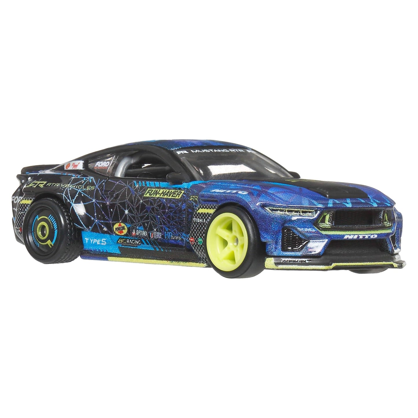 Hot Wheels Premium Car Culture 1:64 Scale Die-Cast 2024 Mustang RTR Spec 5-FD Collectible Vehicle with Real Riders Tires & Metal/Metal Body & Chassis