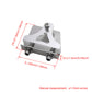 BQLZR 38x31.5x11.5mm Silver Aluminum Alloy Emulational Model Boat Part Metal Trim Tabs for RC Electric Racing Boat Pack of 2