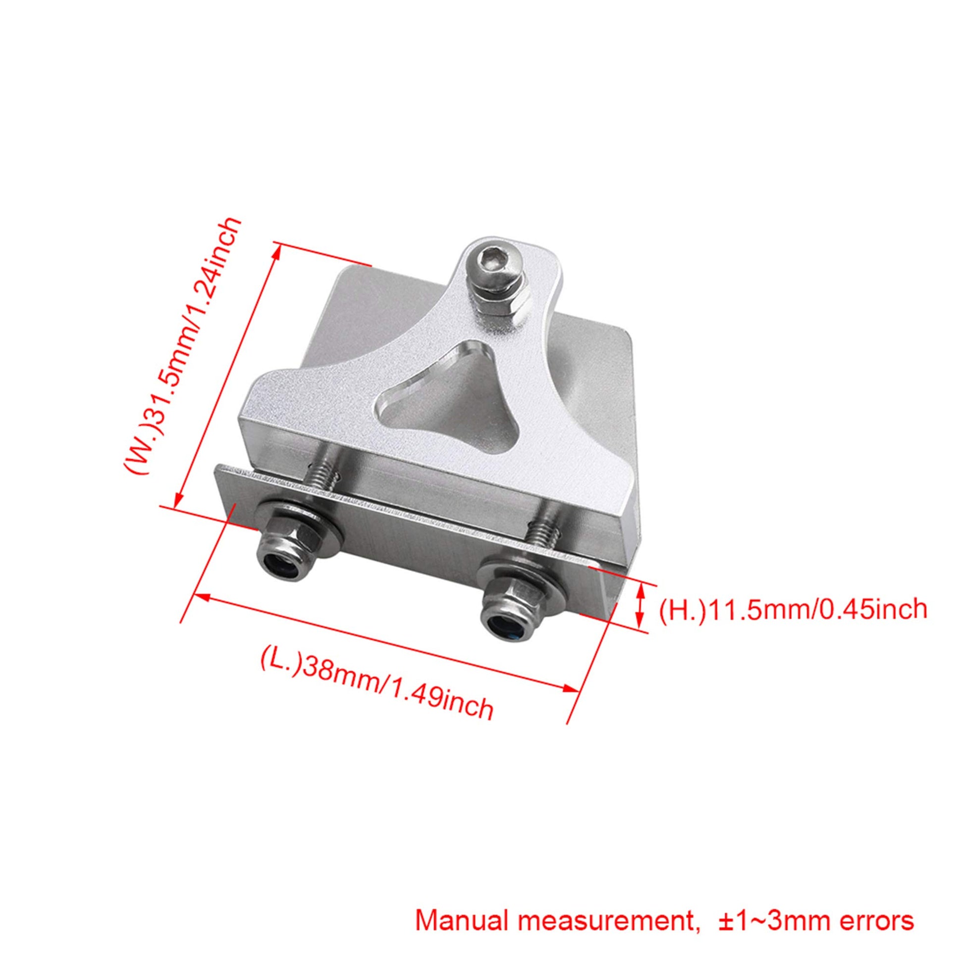 BQLZR 38x31.5x11.5mm Silver Aluminum Alloy Emulational Model Boat Part Metal Trim Tabs for RC Electric Racing Boat Pack of 2